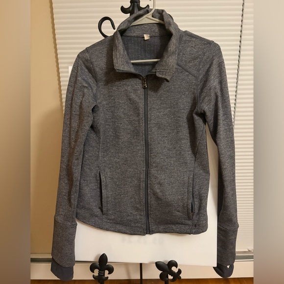 Women's Activewear Herringbone Running Walking Gray Jacket Size S - Picture 5 of 8
